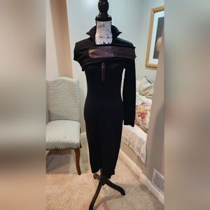 Ralph Lauren Black Label black knit dress, small